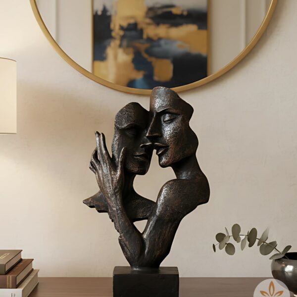 Elegant Abstract Romantic Couple Statue