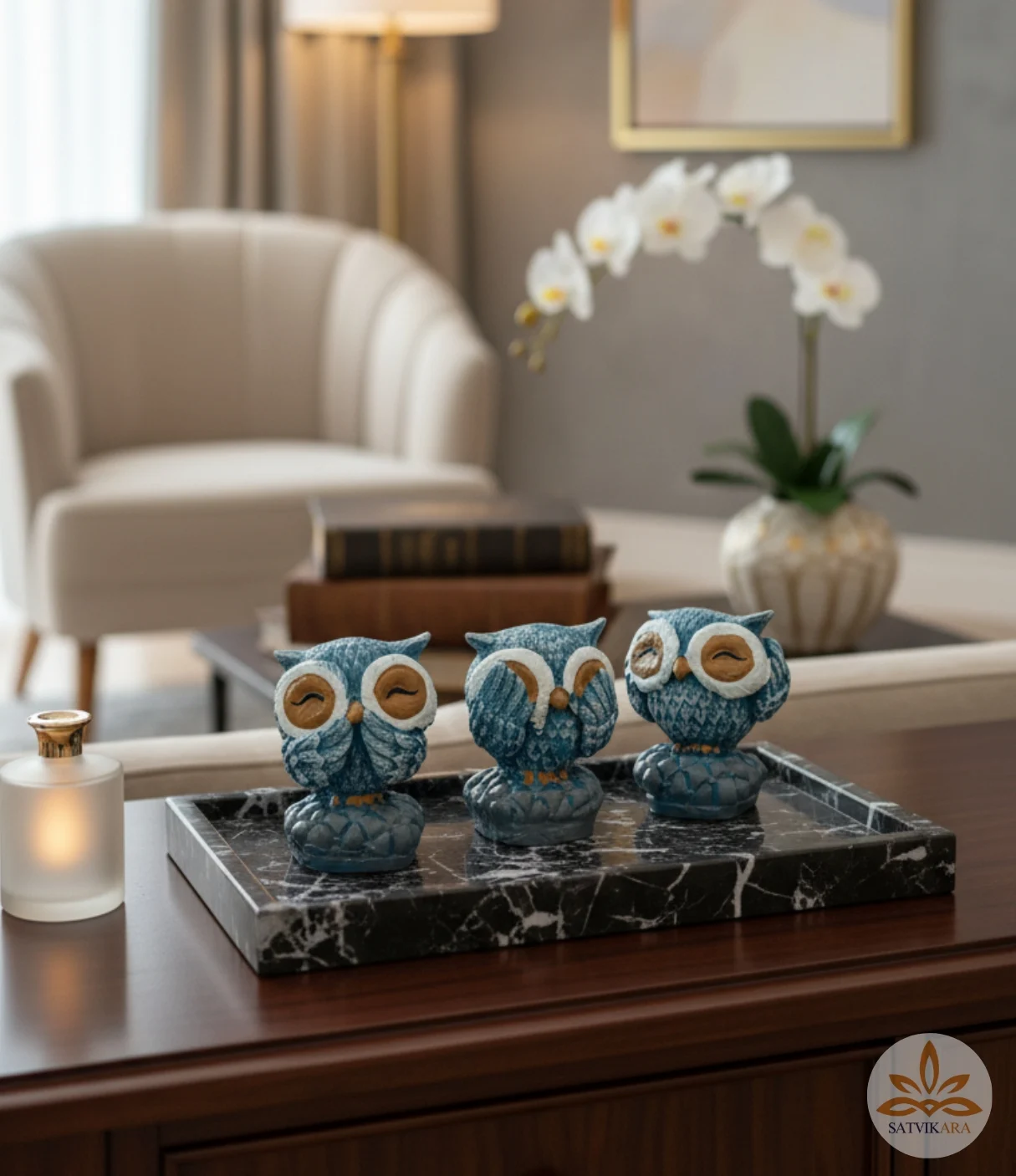 Wise Owl Trio Figurine Home Decor Wise Owl Trio Figurine Home Decor