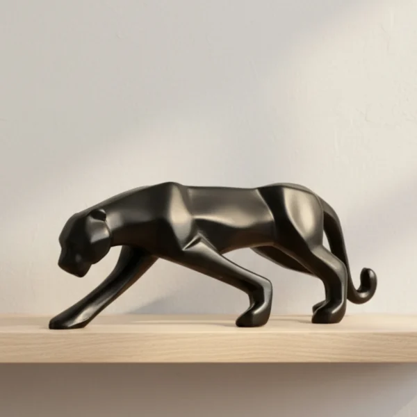 Black Panther Walking Sculpture Home Decor
