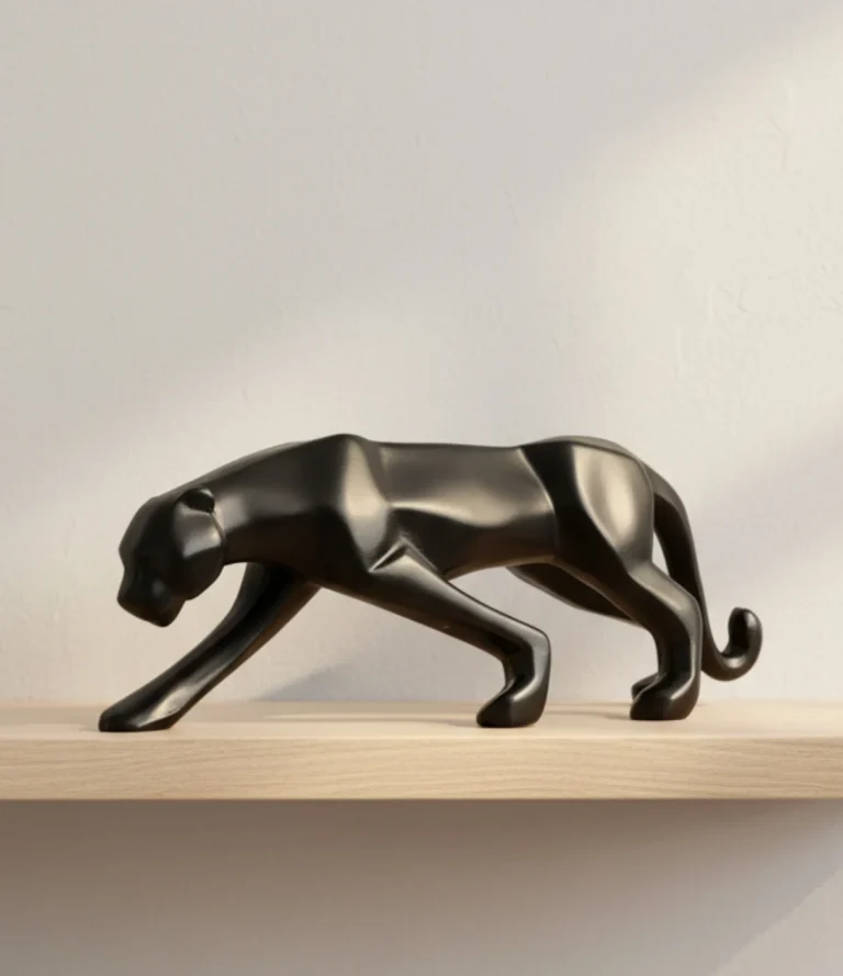 Black Panther Walking Sculpture Home Decor